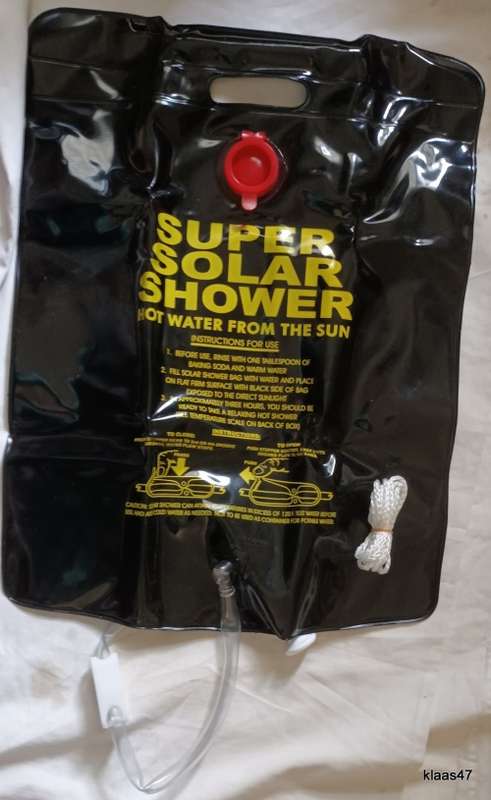 Coghlans Solar Heated Camp Shower - Holds 5 Gallons / 18.9L