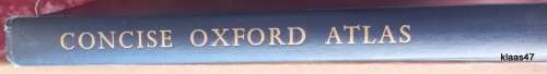 Concise Oxford Atlas - Hardcover 1958 2nd Edition