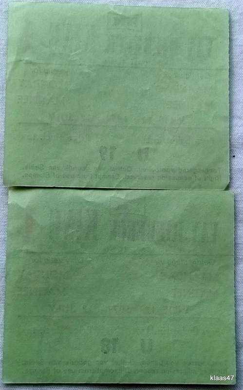 Van Riebeeck Kine 1 (Cape Town) - July 1971 - Monday Matinee - 2 Tickets