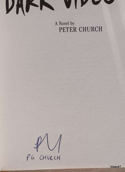 Dark Video - Peter Church - Paperback **Signed copy**