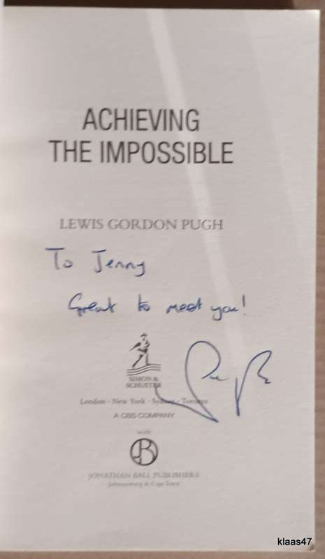 Achieving The Impossible - Lewis Gordon Pugh - Paperback  **Signed copy**