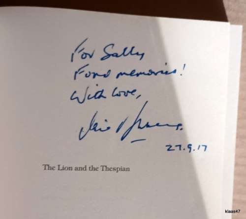 The Lion and the Thespian - David Bloomberg - Paperback  **Inscribed and signed**