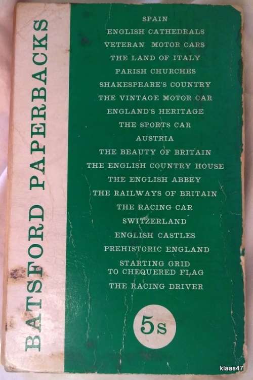 The Racing Driver- Denis  Jenkinson - Paperback 1962