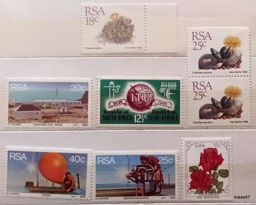 RSA - Mixed Lot of 8 Unused stamps