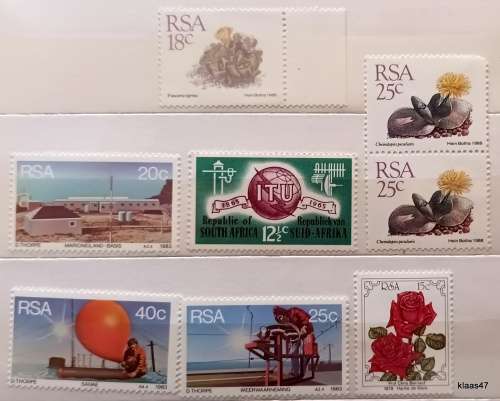 RSA - Mixed Lot of 8 Unused stamps