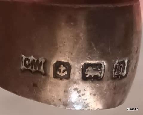 Vintage Hallmark Silver Sugar Tong - 1912 Birmingham