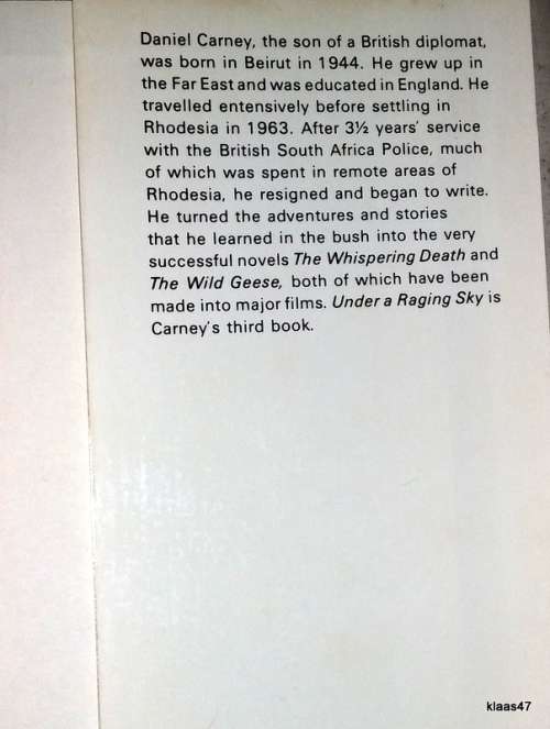 Under a Raging Sky - Daniel Carney - Hardcover