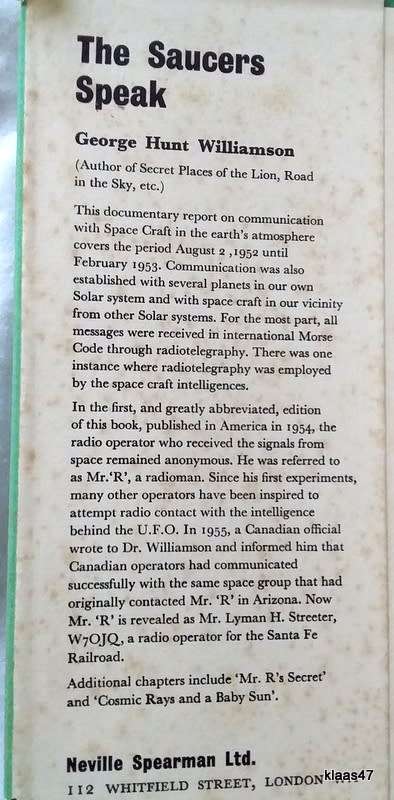The Saucers Speak - George Hunt Williamson  - Hardcover 1963