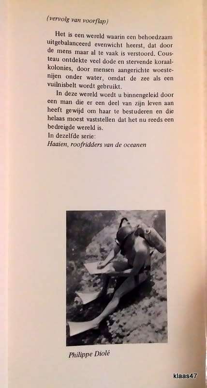 Leven en Dood in de Wereld van het Koraal - Jacque-Yves Cousteau en Philippe Diole - Hardcover 1971