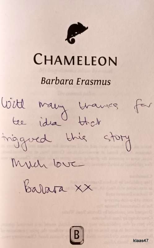 Chameleon - Barbara Erasmus - Paperback **Inscribed by Author**
