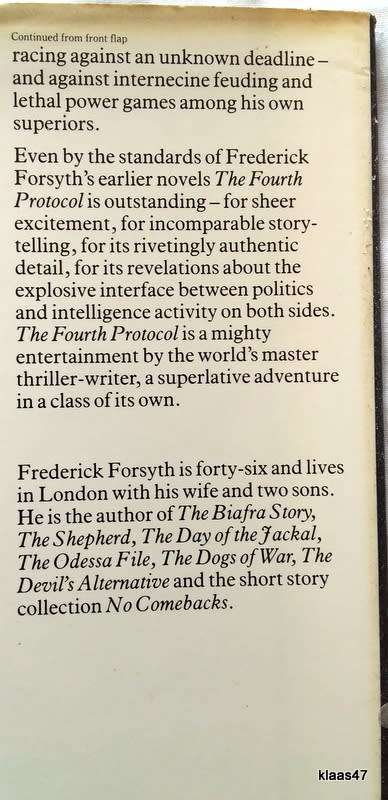 The Fourth Protocol - Frederick Forsyth - Hardcover
