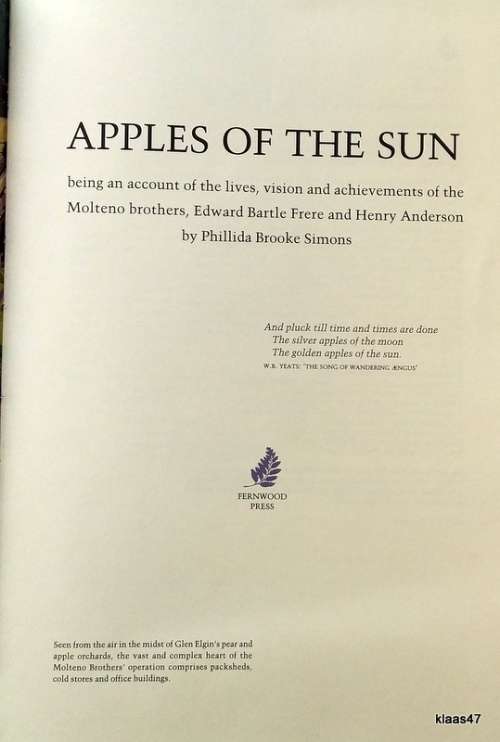 Apples of the Sun - Phillida Brooke Simons - Hardcover 1999 (MB Glen Elgin)