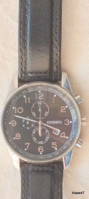 Men`s Fossil Arkitekt Chronograph Watch FS4310 - Working - Strap needs to be replaced.