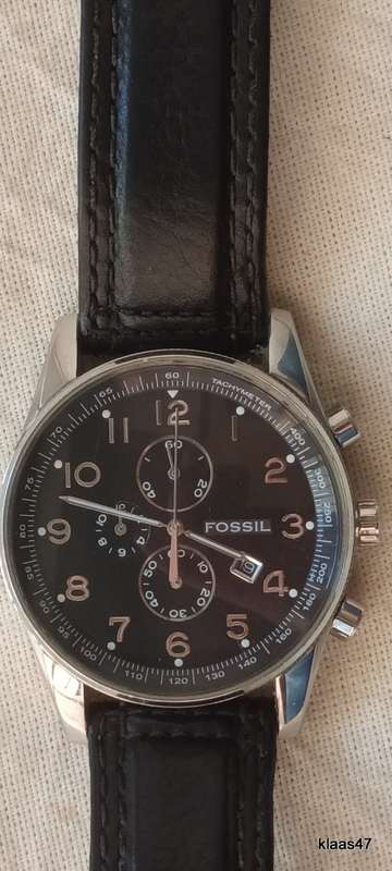 Men`s Fossil Arkitekt Chronograph Watch FS4310 - Working - Strap needs to be replaced.