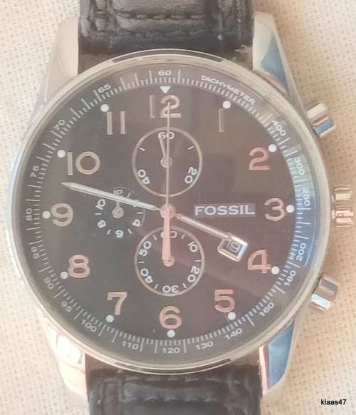 Men`s Fossil Arkitekt Chronograph Watch FS4310 - Working - Strap needs to be replaced.