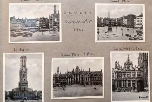 Vintage Album - Dated 1938 - Belgium and Holland