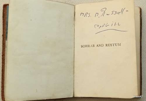 Sohrab and Rustum - Matthew Arnold - Small Book (Pocket Size)