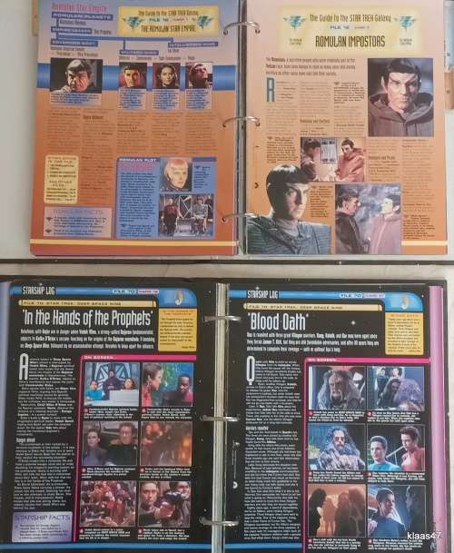 Star Trek Fact Files - No. 1-25 - In 2 Official Folders (7 Sections)