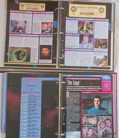 Star Trek Fact Files - No. 1-25 - In 2 Official Folders (7 Sections)