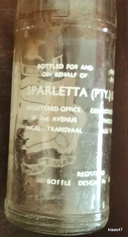 Vintage Miniature Sparletta Bottle