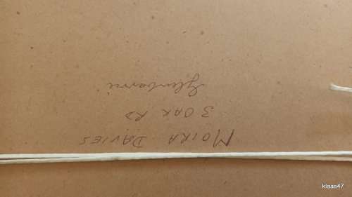 Framed Watercolour - Seascape - Moria Long -  (Painted 1941 written on back)