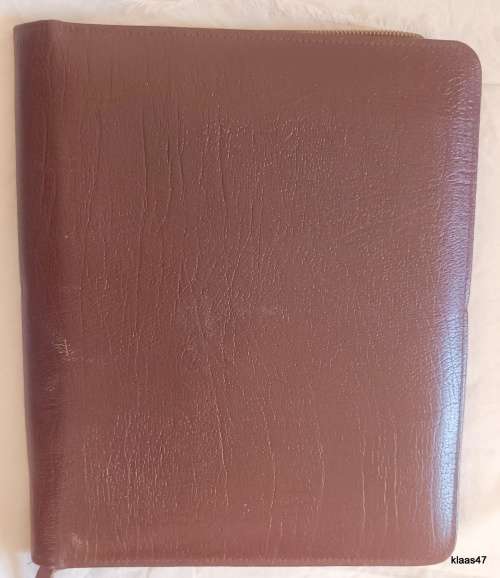 Vintage Travel Writing Case Organiser - Zip Around - Leathersmith - Made in England - Real Leather