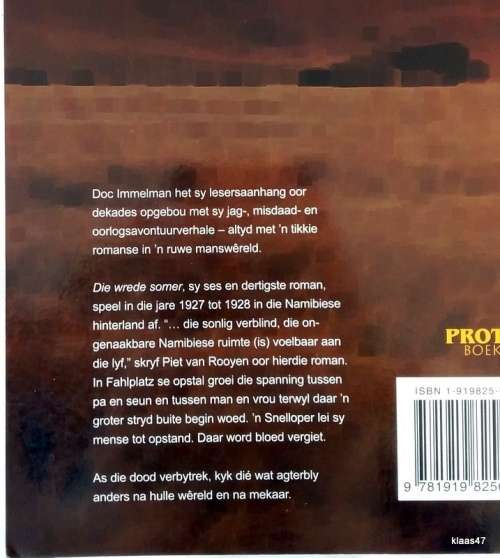 Die Wrede Somer - Doc Immelman - Sagteband