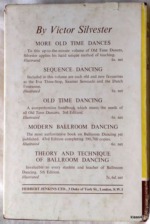 Old Time Dancing - Victor Silvester - Hardcover 1954