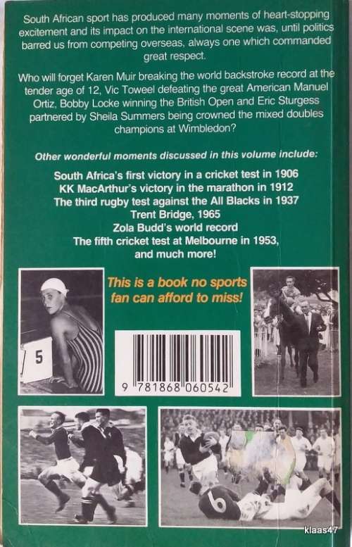 Great Moments in South African Sport - Paul Dobson - Paperback 1988