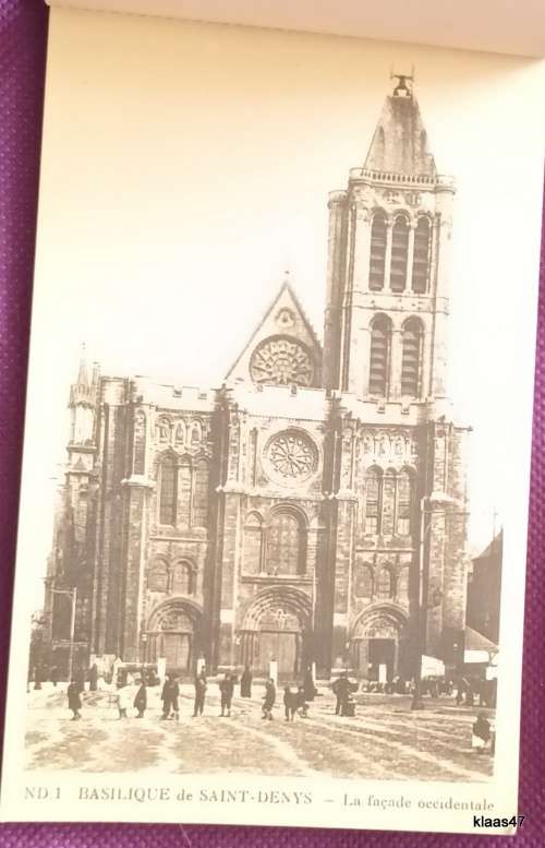 Basilique de Saint-Denys - 10 Photo Post cards - In folder (Cie des Arts Photomecaniques)