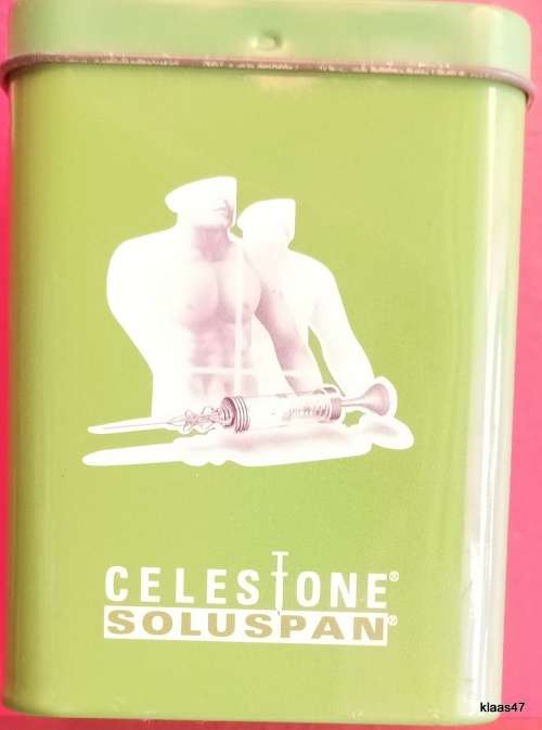 Vintage Celestone Soluspan empty tin