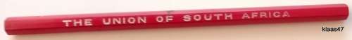 Union of South Africa - Red Pencil (Eagle Pencil Co, London)
