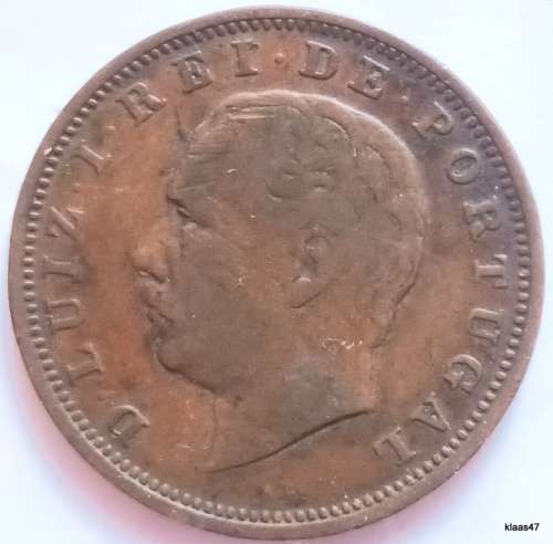 Portugal - 1883 - Luiz I - XX Reis - Bronze