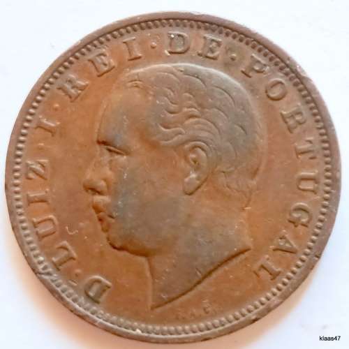 Portugal - 1884 - Luiz I - XX Reis - Bronze