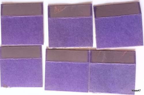 Steam Trains - 6 Match Box Covers (Unused) NL Quality Newsagents (Made in Finland)