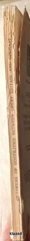 Foreign Office Documents - Outbreak of Hostilities Between Great Britain and Germany - 1939