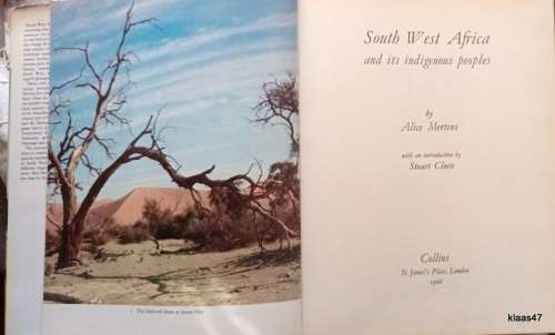 South West Africa - Alice Mertens (Intro: Stuart Cloete) - Hardcover