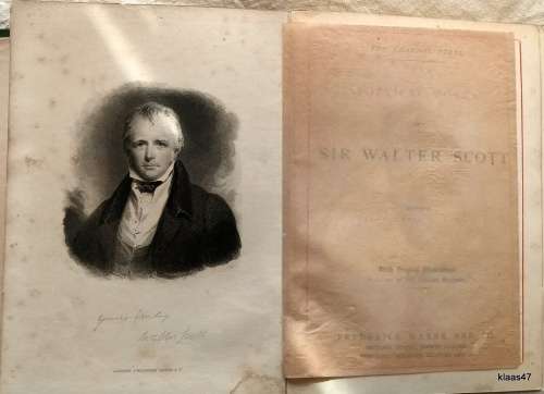 Poetical  Works - Sir Walter Scott - Hardcover (Chandos Edition 1870)