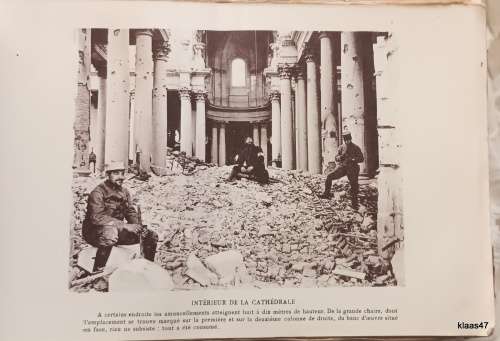 Arras - 1914-1915-1916 - 20 Pictures in original binding - Buildings after the bombardment