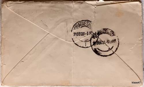 Imperial Airways - First Airmail between England and South Africa - Dated 1931