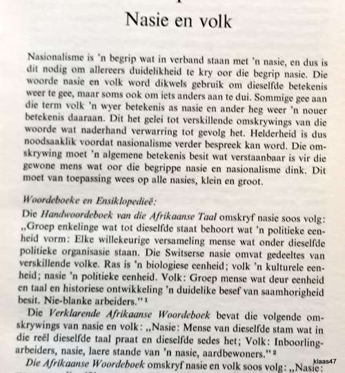 Afrikaner-Nasionalisme - T B Floyd - Hardeband 1975