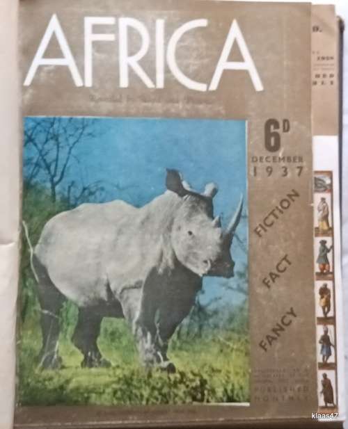 Africa: Revealed in Word and Pictures - Dec 1937 TO May 1938 - 6 Monthly Journal Bound in Hardcover
