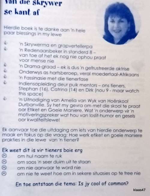 Is jy Cool of Common? - Elsabe Aldroch - Sagteband (Met Gr 9`s Hoerskool D F Malan) 2000