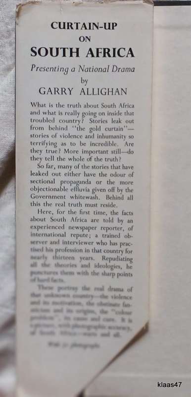 Curtain-Up on South Africa - Garry Allighan - Hardcover (A National Drama)