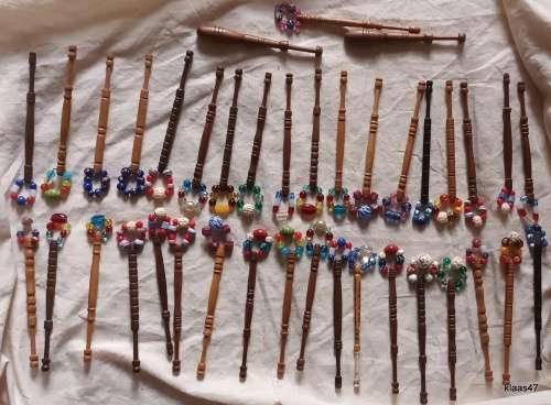Lot of  39  Lacemaking Bobbins