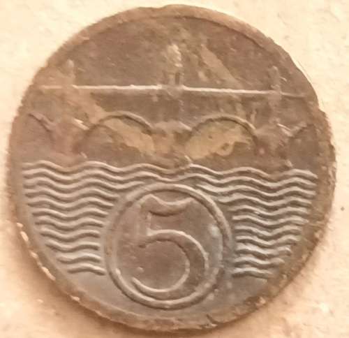Czechoslovakia - 1928 - 5 Haléřů - Brass