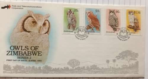Zimbabwe - 1993 - Owls (Series 2) - FDC