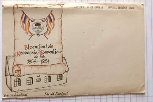 Union of South Africa - 1954 - Bloemfontein Konvensie/Convention - Official Souvenir Cover