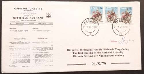 SWA - 1979 - First Meeting of the National Assembly - Signed by President