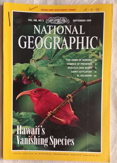 National Geographic - Vol 188 No. 3 - September 1995 - Hawaii`s Vanishing Species